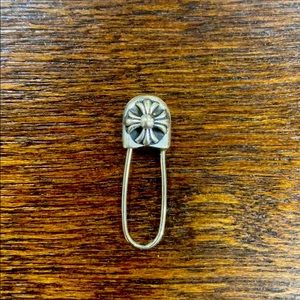 Chrome Hearts single safety pin earring